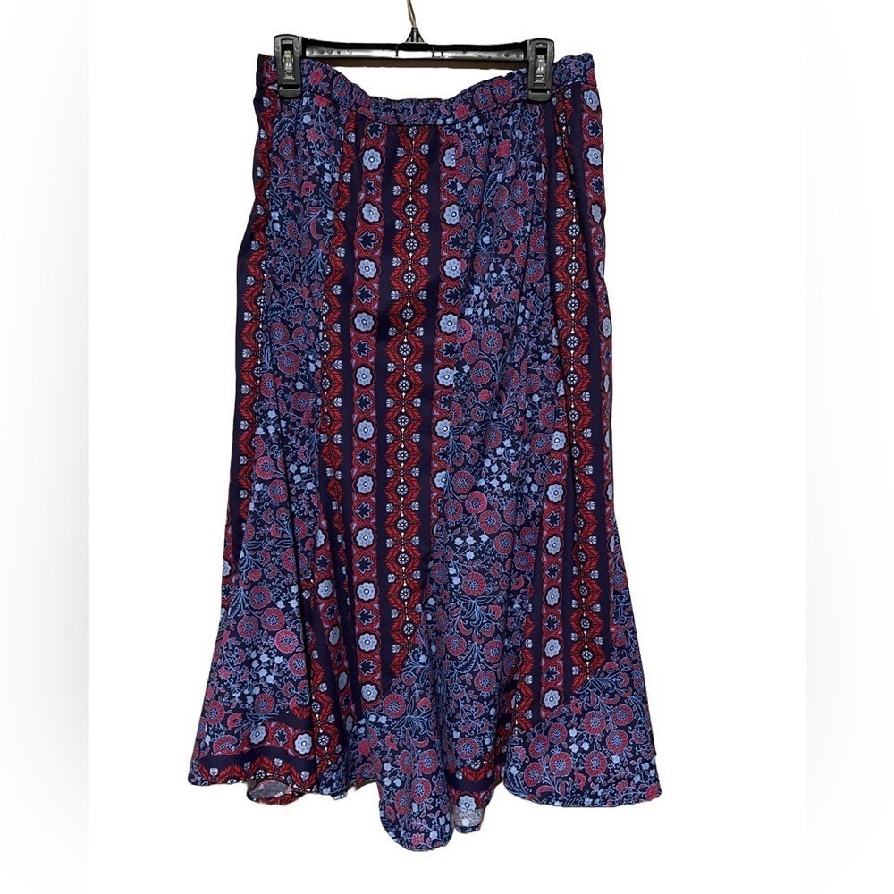 Coldwater Creek Boho Floral Maxi Skirt – Women's Size PM | Petite Medium